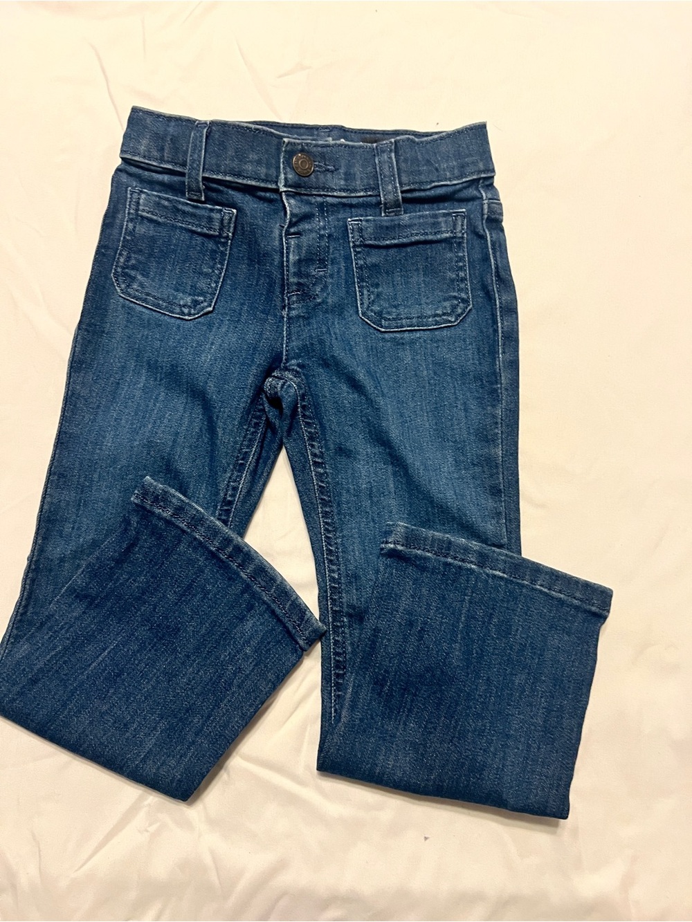 Cat & Jack kid’s flare Leg Jeans — Dark Blue Denim size 4T